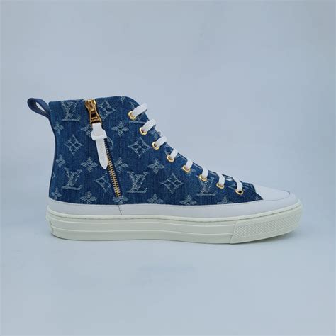 Louis Vuitton Stellar Sneaker Boot 'Denim Monogram'